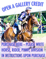 ** OPEN A Gallery CREDIT-- PLEASE write rider, horse, pinny, division in instructions upon purchase.